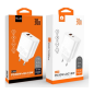 Kit Chargeur USB-C 20W + USB 18W + Cable Lightning - Blanc (WUW T72) — Accessoire · Smarty Paris 18e